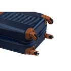 Champs Vintage 2-Piece Hardside Luggage Set - 4-Wheeled & Expandable - Blue-4 Spinner Wheels