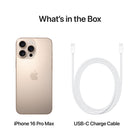 Apple iPhone 16 Pro Max 6.9" - 256 GB - Desert Titanium - Unlocked-Satellite Connectivity: If you don't have cell service or Wi-Fi, iPhone can connect to a satellite so you can send and receive messages and Tapbacks. In a severe car crash, iPhone can connect to emergency services when you can't