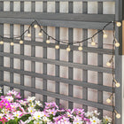 Outsunny 72" Wood Raised Garden Bed - Dark Grey-Made of fir wood and designed to be placed outdoors
