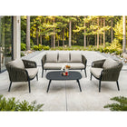 Backyard Lifestyles Nautique 4-Piece Conversation Patio Set - Charcoal-10