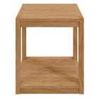Modway Carlsbad Teak Wood Outdoor Patio Side Table - Natural-6