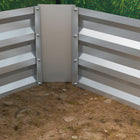Outsunny Raised Garden Bed with Mini Greenhouse Cover - 106" L x 35" W x 37" H - Green-Roll-up window for easy plant management 