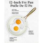 Gotham Steel Ultra Performance Ceramic and Aluminum Non-Stick 12" Frying Pan - Navy with Gold Handles-Ultra nonstick ceramic surface: healthy cooking is just a step away, thanks to a nonstick surface that's 2x more durable than previous generations, minimal to no oil or butter is needed, and they're designed to properly conduct heat so food cooks evenly