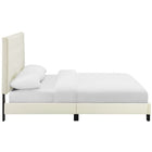 Modway Melanie Tufted Button Upholstered Performance Velvet Full Platform Bed - Ivory-Padded Tufted Button Twin Headboard