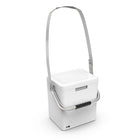 Permasteel 14 qt Portable Cooler with Dual Carrying Options - White-Inner Box: Foam Injected Plastic