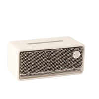 Edifier ES60 Ambient Light Portable Bluetooth Speaker - Ivory-Features an oval mid-low driver (53mm x 93mm, frontward), dual 22mm tweeters (frontward and backward), and an oval passive bass radiator (backward) for deep, punchy bass.