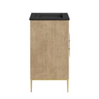 Modway Awaken 24" Bathroom Vanity - Oak/Black-Ceramic Basin
