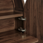 Modway Bellamy Arched Fold-Out Desk Cabinet - Walnut-9