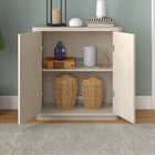 Hudson&Canal Easton 32"W Accent Cabinet - Alder White-Product Dimensions: 14" L x 31.5" W x 32" H