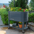 Permasteel Elevated Garden Bed with EnGrow TrueSoil Technology - Blue-Ergonomic gardening environment, no bending required