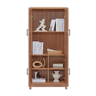 Manhattan Comfort Jodie 31" Mid-Century Modern Bookcase - Maple-15.7" L x 31" W x 67.6" H