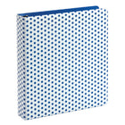 Oxford Punch Pop 1.5" 3-Ring Binder - Blue/White-Turn up the fun with a tactile polka dot binder sure to give you the feels