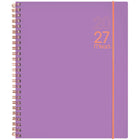 Mead 2027 Large Weekly/ Monthly Planner - 11-¼" H x 9" W - Colour Pop Grape - Bilingual-15 months: October 2026 - December 2027 + 3 monthly spreads for January, February and March 2028