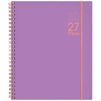 Mead 2027 Large Weekly/ Monthly Planner - 11-¼" H x 9" W - Colour Pop Grape - Bilingual-15 months: October 2026 - December 2027 + 3 monthly spreads for January, February and March 2028