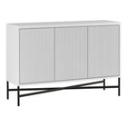 Hudson&Canal Brighton 48"W Buffet Table - White-A modern contemporary design for your dining room, kitchen, or den