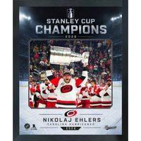 Frameworth Carolina Hurricanes 2026 Stanley Cup Champions: Nikolaj Ehlers Ice Design PhotoGlass Framed Photo - 18" W x 22" H-Officially licensed NHL and NHLPA photo: Nikolaj Ehlers 16x20 PhotoGlass Frame Carolina Hurricanes 2026 Stanley Cup Champions Ice Design for Carolina Hurricanes fans and collectors