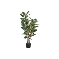 Monarch Specialties 47" Artificial Indoor Oak Tree - Floor - Black Pot-Add a eye catching burst of greenery to any floor of your home or office with this 47" tall artificial indoor oak tree in a 5" black pot with natural moss dressing