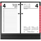 AT-A-GLANCE 2027 Daily Desk Calendar Refill with Monthly Tabs 2-Pages/Day - 6" H x 3-1/2" W - English-Half-hourly appointments: 7:00 am-5:00 pm