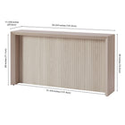 Hudson&Canal Piedmont 56"W Console Table - Alder White-8