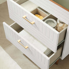 Modway Daybreak 24" Bathroom Vanity Cabinet - White-Gold Metal Legs