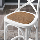 Modway Gear Bar Stool - White-Non-Marking Foot Caps