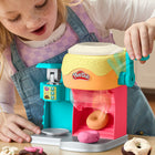 Play-Doh Donut Drop Shop Playset  -2 ways to add pretend frosting: The built-in icing machine squeezes silly icing swirls on top, while kids can use the frosting stamper to lay flattened compound on top  