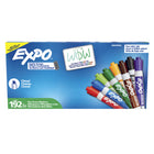 Expo Low-Odour Dry Erase Markers - Chisel Tip - Assorted Colours - 192 Pack-Dry Erase