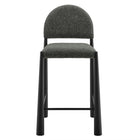 Modway Hayley Upholstered Fabric Counter Stools 2-Piece Set - Black/Anthracite-8