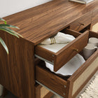 Modway Soma 8-Drawer Dresser - Walnut-MDF and Particleboard