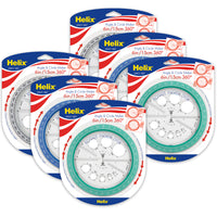 Helix 360° Angle and Circle Maker-Compass, protractor and circle template all in one
