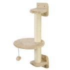 PawHut Cat Wall Shelf with Scratching Post, Play Balls and Platforms-Supported cats up to 11 lbs. (5 kg): 