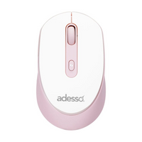 Adesso iMouse A30P Wireless Mouse - Pink - Copilot Key-Wireless mouse with Copilot key