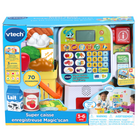 VTech Count On Me Self-Checkout - French-Bag it all up then pay for purchases with the pretend credit card, dollar bills or plastic coins that the register can count