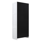 Manhattan Comfort Hopkins 59.22" 2-Piece Modern 8-Shelf Storage Closet - White-Home Assembly Required. All Hardware Included