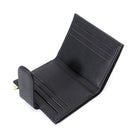 Champs Iconic Snap Cardholder - Black-Back zip pocket