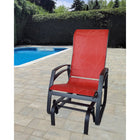 Dura Housewares Kansas Aluminium Frame Chair - Red-Modern, durable aluminium frame