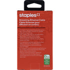Staples CAT 6 Network Cable - 14 ft-Universal – Compatible with all brands of Ethernet-enabled devices