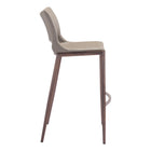 Zuo Ace Barstool - Brown/Walnut - Set of 2-3 year limited warranty