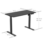 Ezywork 48" Electric Sit Stand Desk - Black-Weight Capacity: 154 lbs