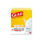 Glad Kitchen Catcher Easy-Tie W/Febreze - 25L - 24 Pack-SMALL WHITE GARBAGE BAGS: Box of 24 bags of Glad Small 25L white garbage Bags