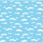Fadeless Bulletin Board Art Paper, Clouds, 48" x 12', 4 Rolls-Ultra fade-resistant
