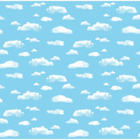 Fadeless Bulletin Board Art Paper, Clouds, 48" x 12', 4 Rolls-Ultra fade-resistant