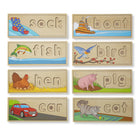 Melissa & Doug See and Spell-Includes 1 double-sided wooden puzzle boards and 64 wooden letters