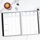 Blueline 2027 Planifi-Action 13-Month 7-Day Weekly/Monthly Planner - 11" x 8-1/2" - Black - French-100% post-consumer recycled paper
