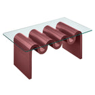 Modway Ondine Glass Top Coffee Table - Spiced Apple-8