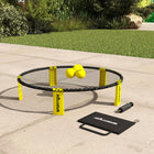 Soozier Spike Game Set-Set includes 3 balls, rim, round net, and ball pump
