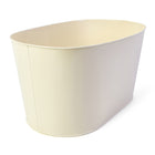 My Home My Living Large Oval Tin Containers 3-Piece Set - 15”W x 9.5”D x 8”H - Cream-Stylish and functional design make the containers ideal for decoration and storage