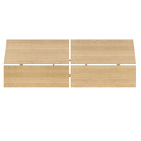 Nexera Panoramic Headboard - Queen Size - Natural Maple-Perfectly matches various queen size beds from Nexera (sold separately)