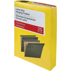 Staples Standard Green Hanging File Folders - Letter Size - 25 Pack-Letter size