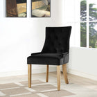 Modway Pose Performance Velvet Dining Chair - Black-Dense Foam Padding for Comfort